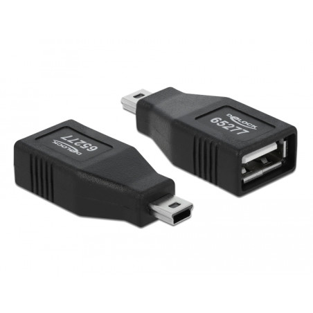 Delock Adapter USB 2.0-A Buchse zu mini USB Stecker