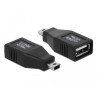 Delock Adapter USB 2.0-A Buchse zu mini USB Stecker