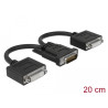 Delock Adapter DMS-59 Stecker - 2 x DVI 24+5 Buchse 20 cm