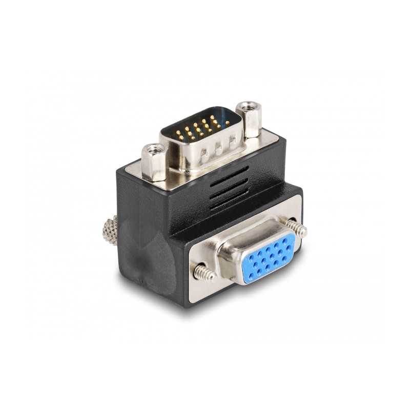 Delock Adapter VGA Stecker zu Buchse 90° gewinkelt
