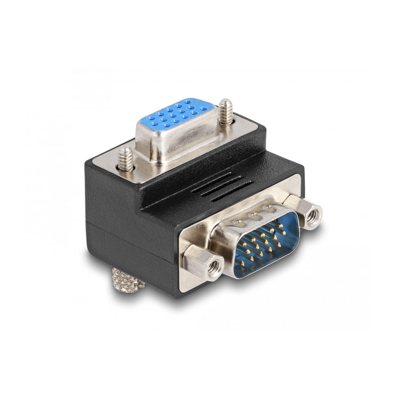 Delock Adapter VGA Stecker zu Buchse 90° gewinkelt