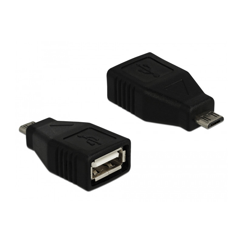 Delock Adapter USB 2.0 Typ Micro-B Stecker - USB 2.0 Typ-A Buchse