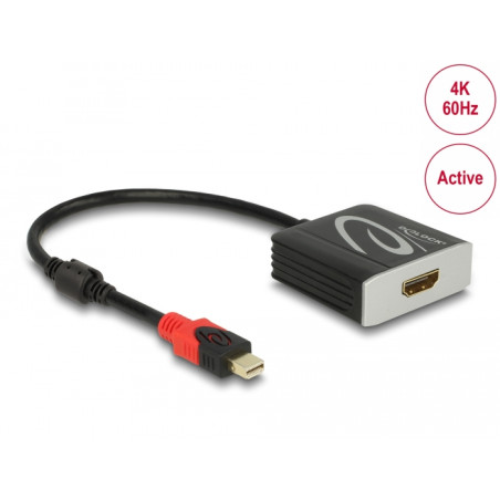Delock Aktiver mini DisplayPort 1.4 zu HDMI Adapter 4K 60 Hz (HDR)