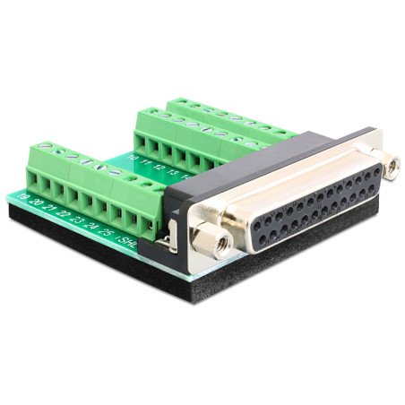 Delock Terminalblock - D-Sub 25 Pin Buchse