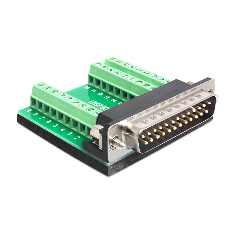 Delock Terminalblock - D-Sub 25 Pin Stecker