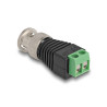 Delock Adapter BNC Stecker - Terminalblock 2 Pin