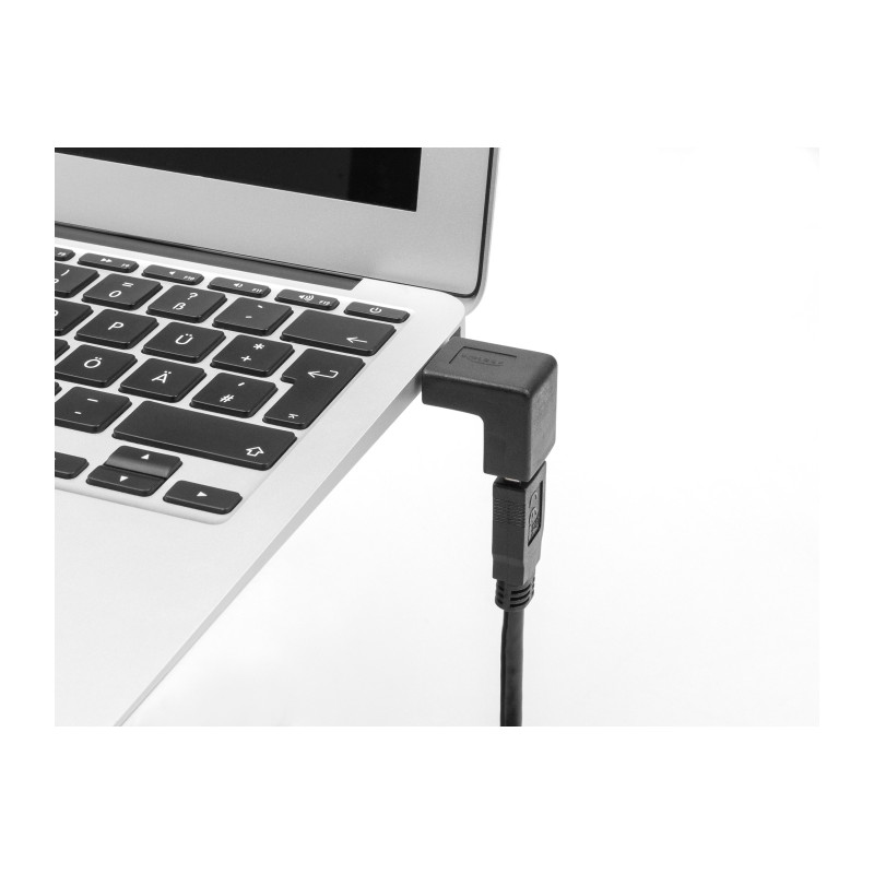 Delock Adapter USB 10 Gbps Stecker zu Buchse gewinkelt 270° vertikal