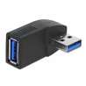 Delock Adapter USB 3.0 Stecker-Buchse gewinkelt 90° horizontal