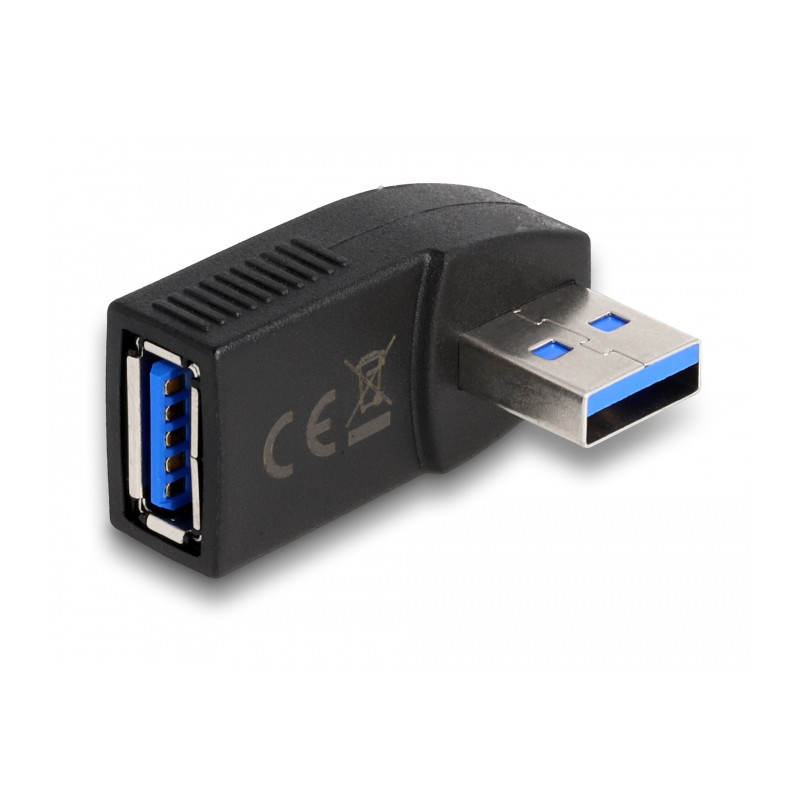 Delock Adapter USB 5 Gbps Typ-A Stecker-Buchse gewinkelt 270° horizontal