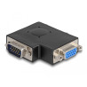Delock Adapter VGA Stecker - VGA Buchse 90° seitlich gewinkelt