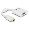 Delock Adapter HDMI-A Stecker - VGA Buchse weiß