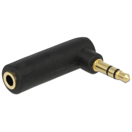 Delock Adapter Audio Klinke 3,5 mm 3 Pin Stecker - Buchse gewinkelt