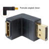 Delock Adapter DisplayPort Stecker - DisplayPort Buchse gewinkelt unten