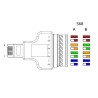 Delock Adapter RJ45 Stecker - Terminalblock 8 Pin 2-teilig 3,5 mm