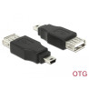 Delock Adapter USB mini Stecker - USB 2.0-A Buchse OTG