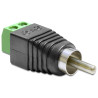 Delock Adapter Cinchstecker - Terminalblock 2 Pin