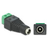Delock Adapter DC 5,5 x 2,1 mm Buchse - Terminalblock 2 Pin