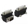 Delock Adapter DVI 24+5 Pin Buchse - VGA 15 Pin Stecker 90° gewinkelt