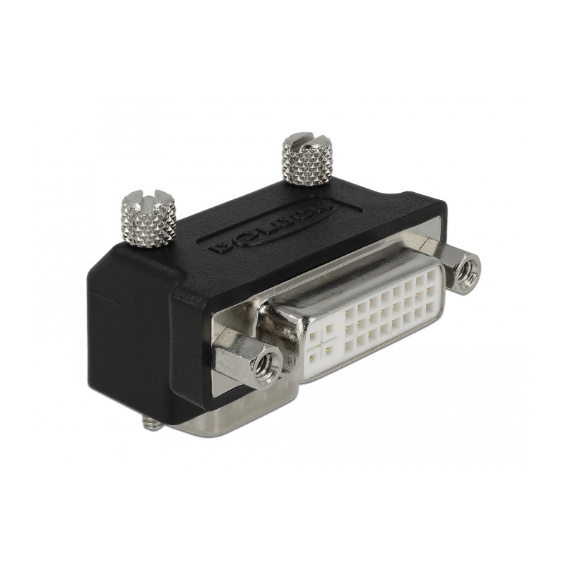 Delock Adapter DVI 24+5 Pin Buchse - VGA 15 Pin Stecker 90° gewinkelt