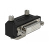 Delock Adapter DVI 24+5 Pin Buchse - VGA 15 Pin Stecker 90° gewinkelt