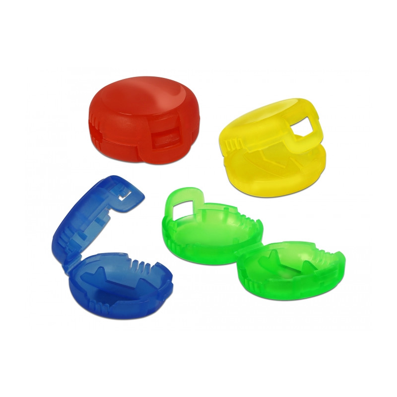 Delock Kabelmarker Clip Set 4 Stück