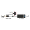 Delock Adapter DisplayPort 1.1 Stecker - VGA Buchse + Audio + Power schwarz