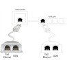 Delock RJ45 Port Doppler 1 x RJ45 Stecker - 2 x RJ45 Buchsen (1 x Ethernet, 1 x ISDN)