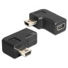 Delock Adapter USB-B mini 5 Pin Stecker / Buchse 90°gewinkelt