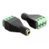 Delock Adapter Klinke Buchse 3,5 mm - Terminalblock 3 Pin