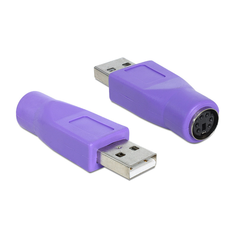 Delock Adapter USB Typ-A Stecker - PS/2 Buchse