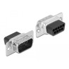 Delock Adapter D-Sub 9 Pin Stecker - RJ45 Buchse Montagesatz