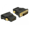 Delock Adapter DVI 24+1 Pin Stecker - HDMI Buchse - bidirektional