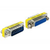 Delock D-Sub 15 Pin Stecker - Buchse Portschoner