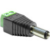 Delock Adapter DC 5,5 x 2,5 mm Stecker - Terminalblock 2 Pin