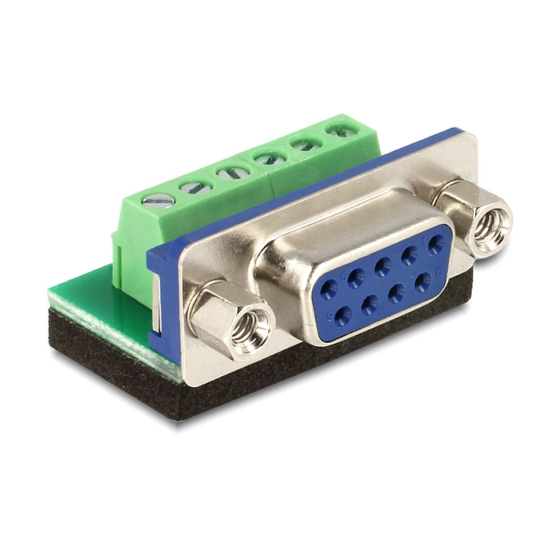 Delock Terminalblock - D-Sub 9 Pin Buchse