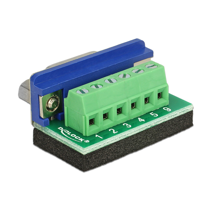 Delock Terminalblock - D-Sub 9 Pin Buchse