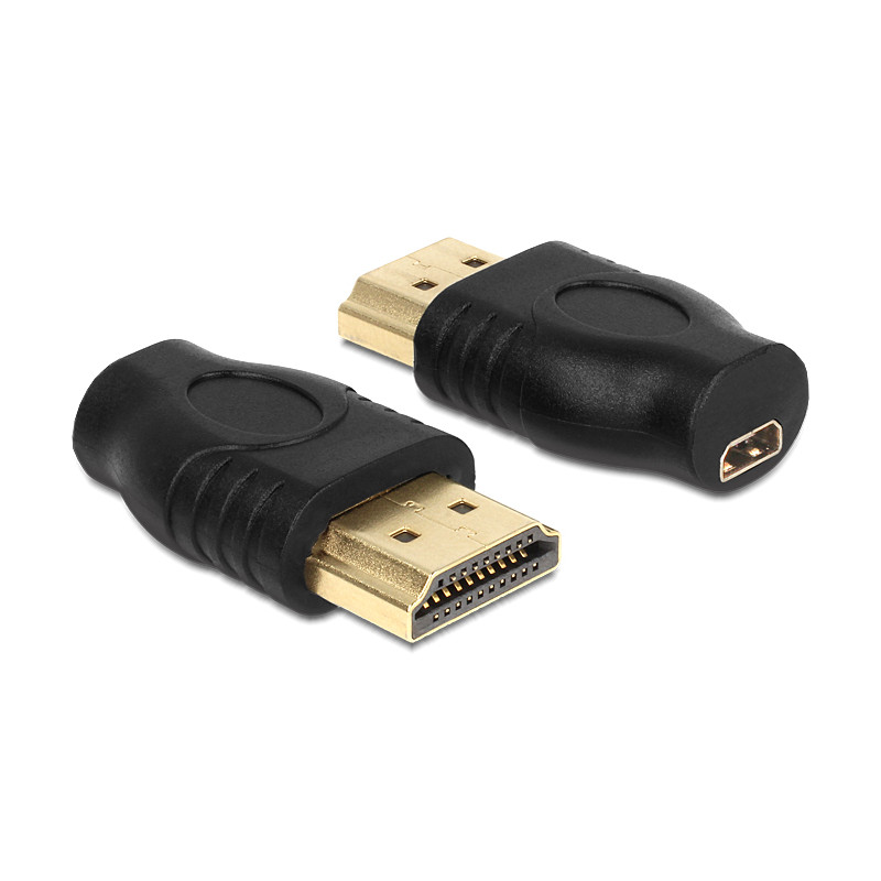 Delock Adapter HDMI Micro-D Buchse - HDMI-A Stecker