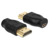 Delock Adapter HDMI Micro-D Buchse - HDMI-A Stecker