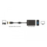 Delock Adapter HDMI Stecker zu VGA Buchse schwarz