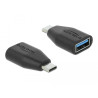 Delock Adapter SuperSpeed USB 10 Gbps (USB 3.1 Gen 2) USB Type-C™ Stecker - Typ-A Buchse schwarz