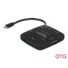Delock Micro USB OTG Card Reader + 3 Port USB Hub