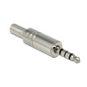 Delock Klinkenstecker 3,5 mm 4 Pin Stereo mit Knickschutz Lötversion