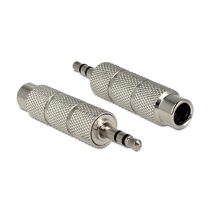Delock Adapter Klinkenstecker 3,5 mm - Klinkenbuchse 6,35 mm 3 Pin