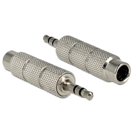 Delock Adapter Klinkenstecker 3,5 mm - Klinkenbuchse 6,35 mm 3 Pin