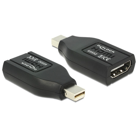 Delock Adapter mini DisplayPort 1.1 Stecker - HDMI Buchse