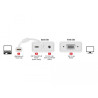 Delock Adapter HDMI Micro-D Stecker - VGA Buchse mit Audio weiß