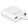 Delock Adapter HDMI Micro-D Stecker - VGA Buchse mit Audio weiß