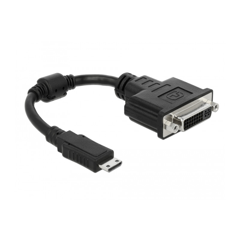 Delock Adapter HDMI Mini-C Stecker - DVI 24+5 Buchse 20 cm