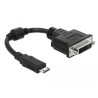 Delock Adapter HDMI Mini-C Stecker - DVI 24+5 Buchse 20 cm