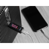 Delock Adapter USB 2.0 A Stecker - A Buchse mit LED Anzeige für Volt und Ampere